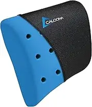 CALOONA Lumbar Support Cushion for Ergonomic Office Desk Chair, Gel Infused Memory Foam Back Cushion- Orthopedic Back Rest for Lower Back Pain, car seat, Pregnancy Pillow with Adjustable Accessories