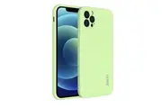 For iPhone 12 Pro Max Case, Liquid Silicone Shockproof Protective Cover, Light Green