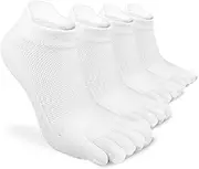 [ss soxsense] Toe Socks for Men and Women Athletic Running Five Finger Socks with Premium Cotton LightWeight (Size 6-14)