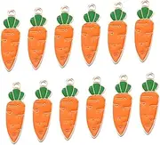 [Generic] 20 Pcs Carrot Accessories Charm Necklace DIY Jewelry Accessories Jewelry Adorn Carrot Shape DIY Ornaments Bracelet DIY Decor DIY Carrot Charms Carrot Necklace Charms Alloy
