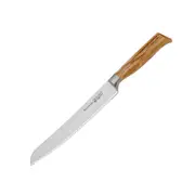 Messermeister Oliva Elite Scalloped Bread Knife with Olive Wood Handle 23cm - Robins Kitchen