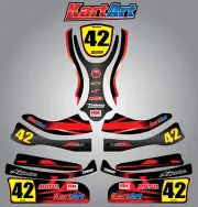 Arrow X3 full custom KART ART sticker kit THUNDER STYLE / graphics / decals