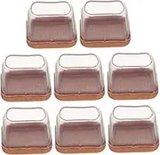 LALAFINA 8pcs Chair Caster Cups Furniture Protectors for Floors Noise Reduction Desk Feet Pads Durable and Easy to Install Suitable for Sofas Tables and Desks