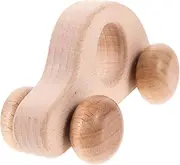 Wooden Car for Smooth Hand Grip Push Car for Developing Grasping Skills and Imagination Newborn Shower Present
