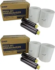 DNP 2x 4x6" Dye Sub Media for DS620A Printer 400 Prints Per Roll 2 Piece