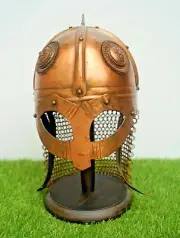 Viking chain mail medieval helmet decorative & wearable armour collectible gift