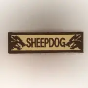 Sheepdog Patch — Badge Embroidered Hook and Loop — Green Army Military Dog