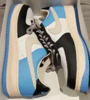 Nike By You Air Force 1 Low University Blue Black DJ7015-991 Men's Size 11.5