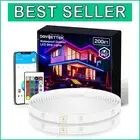 IP67 Waterproof RGB LED Strips - 200ft with App and Remote Control for Outdoors