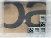 LEGO Parts - Light Bluish Gray Tile 1 x 1 with Black Cross - No 3070 - QTY 5
