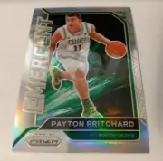 2020-21 Panini Prizm Basketball PAYTON PRITCHARD EMERGENT SILVER REFRACTOR RC