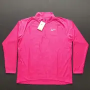 DR5281-615 Nike Dri-FIT ADV Tour Men's 1/2 Zip Golf Top Pink Camo Knit Size Vary