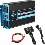 Power Inverter 3000W/6000W Pure Sine Wave Inverter 12V Solar Power Battery Converter 12V DC to 240V AC with UPS Function w/Remote Control for Caravan Truck Vehicles RV Boat Travel Camping