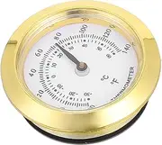 OHPHCALL Small Round Temperature Gauge Indoor Thermometer for Home Tea Box Outdoors Scale Design Lightweight and Portable for Cooking and Monitoring Humidity