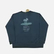 Vintage Peanuts Mens L Snoopy'S Surf Shop Sweatshirt Classic Character Retro