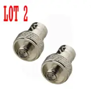 2X SMA Female Jack To BNC Female Jack RF Coaxial Connector Adapter