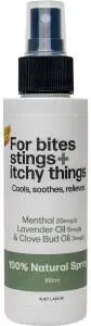 Bug-Grrr Off For bites stings + itchy things 100% Natural Spray 100ml