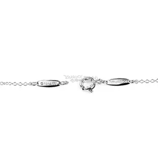 Tiffany&Co. 0.06克拉圓形海藍寶石純銀項鍊