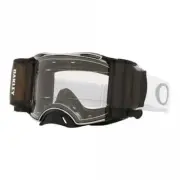 Oakley Airbrake ROLL-OFF MX Motocross Goggles (TUFF BLOCKS Gunmetal/White)