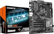 GIGABYTE B550 Eagle Motherboard - AMD Ryzen 5000 G-Series CPUs, 10+3+1 Phase VRM, up to 3200MHz DDR4, 1xPCIe 4.0 + 1xPCIe 3.0 M.2, 1GbE LAN, USB 3.2 Gen 2