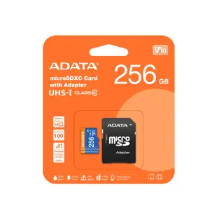 ADATA 威剛 256G 256GB microSD microSDXC TF U1 V10 A1 記憶卡 128G