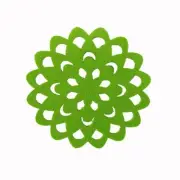 Felt Table Accessories - Runner, Placemats, Coasters, Green, Stylish Design