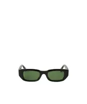 Off-White Rectangular Frame Sunglasses 49 Green