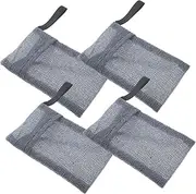 minkissy 4pcs Soap Bag Soap Holder Baggies Mesh Bags Soap Bar Storage Soap Net Soap Sleeves for Soap Bars Soap Pouch for Shower Soap Scrubber Pouch Shampoo Bar Pouch Bar Soap Pouch Nylon