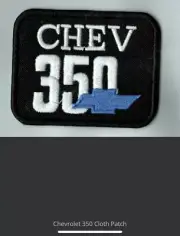 Quality Cloth Iron On Patch- Chevrolet 350 Cloth Patch