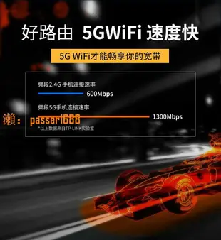 【可開發票】TP-LINK大功率6天線雙頻無線路由器千兆端口高速wifi穿墻王家用