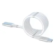 3A USB-A to Type-C Magnetic Stroage Cable Fast Charging Data Transmission Copper Core Line 1M/1.8M Long for iPhone 15 15