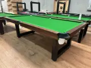 Melbourne Special - 8 Foot Slate Odyssey Premier Pool Billiards Table, Grey Felt