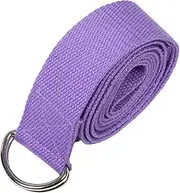 Abaodam Multi-functional Yoga Stretch Strap for Fitness D-shape Buckle Webbing Men's Yoga Belt Improves Flexibility