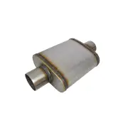 Redback 3" Low Profile Performance Muffler - 10" Long 9"x4" Oval Centre/Centre