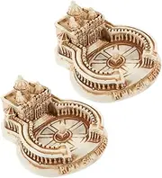 Abaodam 2pcs Mini San Pietro Resin Model Decorative Collectible for Home and Office Decor Authentic Architectural of Pietro Miniature Building Ornament