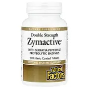 Natural Factors, Zymactive®, Double Strength, 90 Enteric Coated Tablets