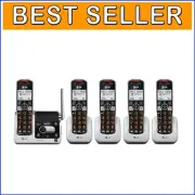5-Handset DECT 6.0 Cordless Phone with Call Blocking & Digital Answering Machine