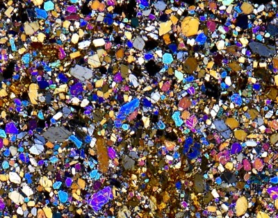 Meteorite NWA 16457 - LL3 Chondrite rare 13mm MEGA CHONDRULE !!! Thin Section