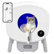Advwin Self Cleaning Cat Litter Box 90L Large Capacity Automatic Cat Litter Box App Control