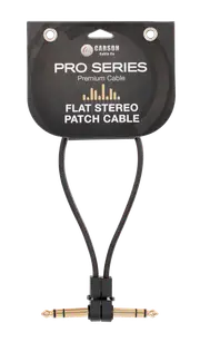 Carson FLAT1ST Flat Stereo/TRS Patch Cable