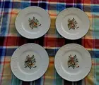 New, Set of 4 MIKASA HOLIDAY SEASON 11. 1/8" Dinner Plates, NEW. DB901