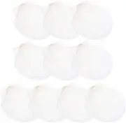 NOLITOY 40 Pcs Shell Decoration Ocean Ornaments Sea Shell Christmas Ornaments Nautical Party Favors Desk Topper Scallop White Decorations Seashells for Crafts Bead Large Seaside