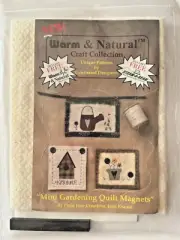 Mini Gardening Quilt Magnets Kit Plain Jane Creations Warm & Natural Craft Coll