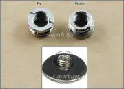 2pc 1/4" to 3/8" Thread Convert Screw Adapter Reducer Bushing For Tripod Monopod