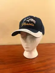 Florida Dolphins Hat Embroidered Navy Snap Back Adjustable Cap Lettered New Tags