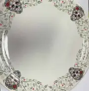 Fiesta Ware Skull and Vine Chop Plate 12" in Sugar