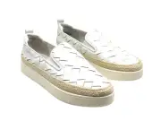 Franco Sarto Womens Rina Leather Slip on Sneakers (Size 8.5)