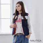 【NAUTICA】女裝 立領雙面穿保暖背心(深藍)