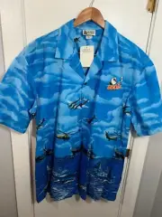 Aloha Republic WWII Navy Air Force Marines Hawaiian Camp Shirt USA SZ XL NWT