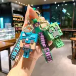 周邊 創意 麥塊 我的世界 鑰匙扣 可愛 PVC 公仔 MINECRAFT 鑰匙鏈 跨境 熱銷 掛件